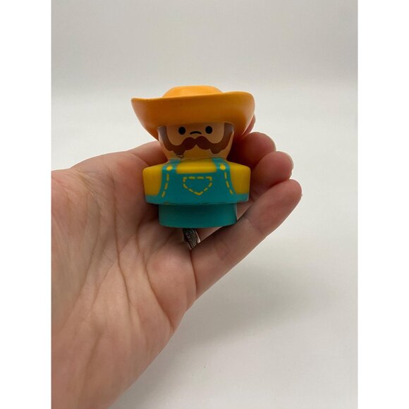 1995 Fisher-Price Little People Cowboy Farmer Figurine: Toddler Educational Toy - Picture 6 of 7